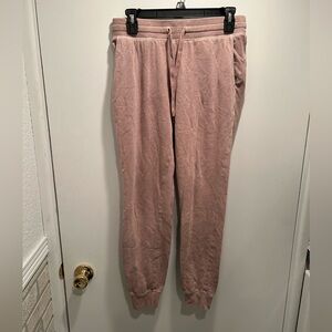 Old Navy small light pink sweat pants cinched bottom with pockets